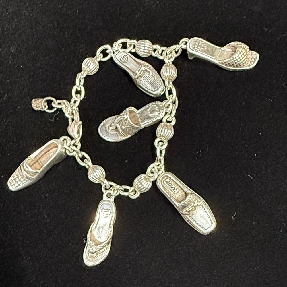 Brighton Silver Shoe Charm Bracelet - Picture 3 of 3